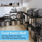 2 Pack Expandable Metal Storage Shelves, 110LBS Heavy Duty Shelving Units - Image 7