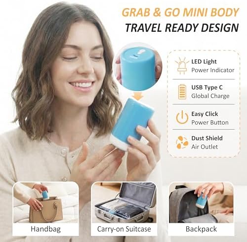 Travel Vacuum Storage Bags with Rechargeable Cordless USB Pump, 22 Combo - Image 5