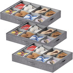 Lifewit 4.3 Inches Under Bed Shoe Storage Organizer Fits 8 Pair Sneakers, by Lifewit