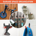 Garage Hooks, Anti-Slip Heavy Duty Wall Mount Hooks, 42-Pack - Image 4