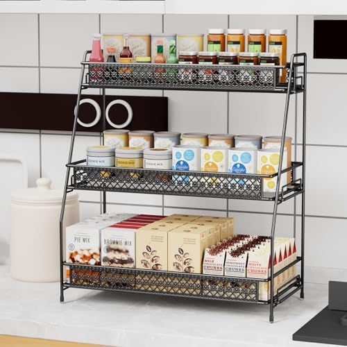 Vintage 3 Tier Spice Rack Organizer for Kitchen Counter - Image 5
