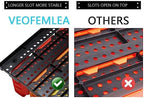 5 Colors Wall Mounted Storage Bins kit, Tool Organizer Bins Parts Rack, 30-Bin Organizer Shop Storage Rack 4 Set - Image 5
