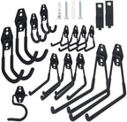 Moneek's Hardware 16 Pack Garage Storage Hook Anti-Slip Coating Heavy Duty Wall Mount Hooks for Hanging Bikes, Ladder, Garden Power Tools by Unknown