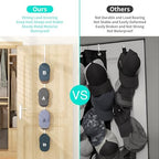 HapiRm Over Door Hat Rack - Hat Organizer with 4 Hooks Design, Hanging Baseball Cap Organizer Storage Holds Up to 20 Caps for Door, Bedroom, Closet(White) - Image 6