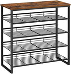 HOOBRO Shoe Rack, 5 Tier Shoe Organizer for Front Door Entrance, Shoe Shelf with Adjustable Tilt Angle, Holds 16-20 Pairs, for Entryway, Garage, Closet, Rustic Brown and Black BF08XJ01 by HOOBRO