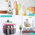 Mesh Shower Caddy Portable - 9 Pockets, Shower Bag for Dorm Room Camping - Image 5