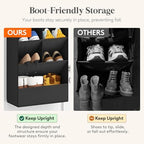 Lifewit 6 Tier Over the Door Shoe Organizer with 11 Large Deep Pockets, Fabric Hanging Shoes Shelf for Closet, Dorm Storage, Fit Up to 12 Pair Shoe Rack Holder for Sneakers, Boots, Black - Image 4