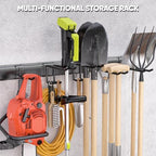 Nacial Heavy Duty Garden Tool Organizer Metal Wall Mount, 64 inches - Image 7