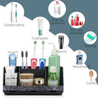 GFWARE Marble Black Toothbrush Holder for Bathrooms, Bathroom Sink Storage - Image 5