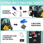 SCAVATA Rolling Cleaning Caddy Bag with Detachable Trolley & Wheels - Image 2