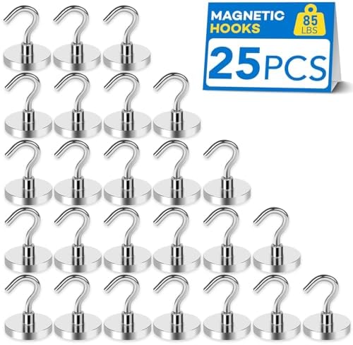 LOVIMAG Magnetic Hooks for Cruise Essentials 2026 Cabins Door 25 Pack-85LBS by LOVIMAG