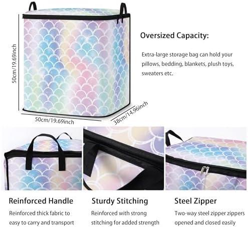 2pcs blanket storage bag for under bed,closet organizers 95L - Image 3