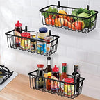 SheeChung Wall Hanging Baskets, Small Wire Basket for Organizer, 4 Pack - Image 6