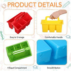 WILLBOND 12 Pcs Classroom Storage Caddies Stackable Utility Caddy, Colorful - Image 5