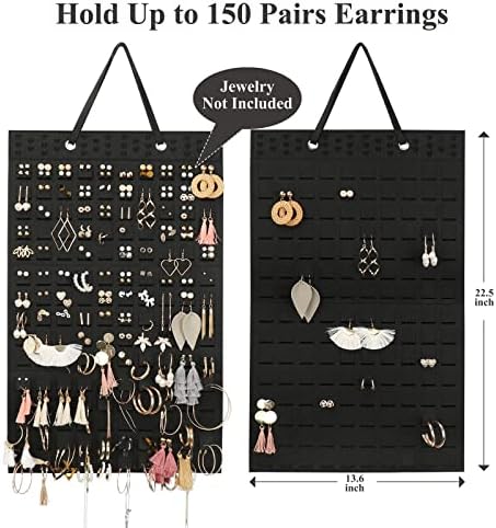 RESOVO Hanging Earrings Organizer & Holder, Wall Mount Earring Holder - Image 2