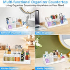 Bathroom Counter Organizer, Large White Silicone Toothbrush Holders for Bathrooms with 3PCS Qtip Holder, Bathroom Organizer Countertop Toothbrush and Toothpaste Holder for Makeup Organizer for Vanity - Image 7