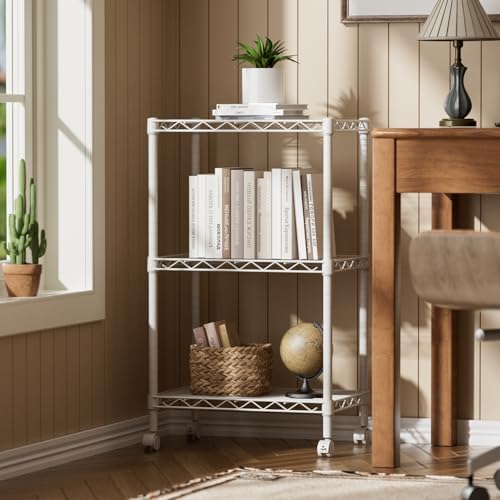 SINGAYE Small Shelves Kitchen Storage Shelf Wire Shelving Metal Adjustable - Image 2
