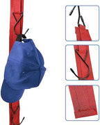 Hockey Hanger Portable Hanging Dryig Rack Hockey Gifts for Home and Outdoor Using in Ice Hockey Skating Football Camping Fishing 5 Hooks (Red) - Image 3