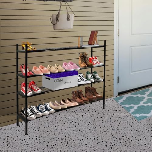 Shoe Rack, 45.6" Expandable Shoe Storage Organizer for Closet - Stackable - Image 2