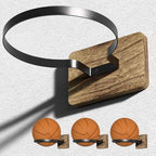 Wall Mount Basketball Holder, Ball Storage Holders Display Rack for Autograph Basketball, Football, Soccer, Volleyball Collection, Sports Accessories Organizer for Player Fans - Image 2
