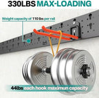 EVERHANGER Garage Tool Storage Organizer, Wall Mount Garden Tool Rack - Image 5