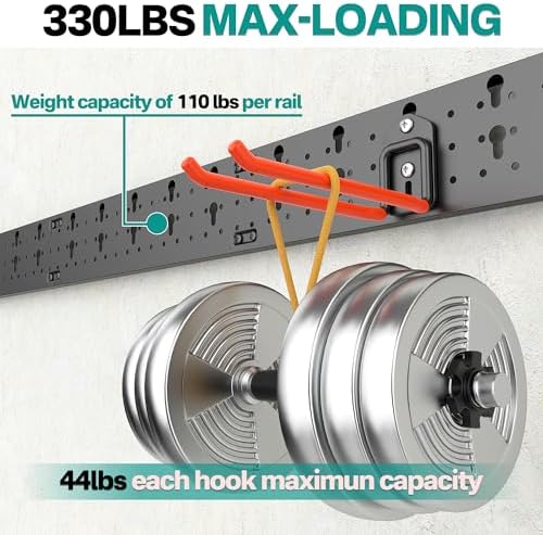 EVERHANGER Garage Tool Storage Organizer, Wall Mount Garden Tool Rack - Image 5