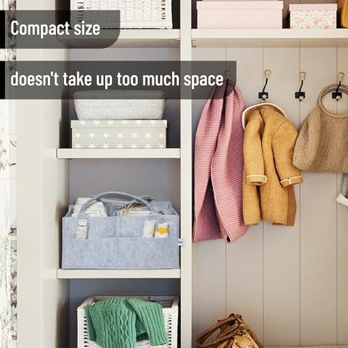 Mr. Pen- Baby Diaper Caddy Organizer, Gray, Large - Image 5