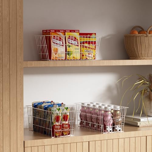 SANNO 15.7in Freezer Baskets Bins - Freezer Storage Containers Organizer for Office, Bathroom, Pantry - Image 4