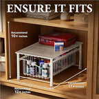 Simple Houseware Stackable Basket Drawer, White - Image 3