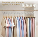 HOUSE DAY 20 Pack Space Saving Hangers for Clothes, Metal Magic Hanger | Heavy Duty Hanger Organizer 30 Lbs Capacity, Sturdy Multi Hangers, Closet Space Saver Closet Organizers and Storage Dorm Room - Image 5