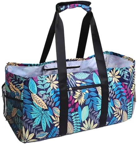 Extra Large Utility Tote Bag - Reusable Grocery Bags Foldable Heavy Duty by XINFULLWOL
