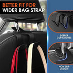 Car Headrest Hooks for Purses and Bags, Upgraded 2 in 1 Cars Back Seat Head Rest Hanger Vehicle Leather Organizer Storage Holder Hook Matching Cars Interior, 1-Pack, Beige - Image 4