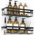 WOWBOX 2 Pack Adhesive Shower Caddies, No Drill Bathroom Shelves, Large by WOWBOX