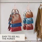ZEDODIER 2 Pack Purse Hanger, Purse Organizer for Closet, Holds 12 Bags - Image 5