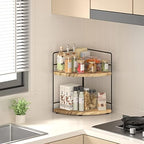 ZGO 2-Tier Bathroom Counter Organizer, Corner and Makeup Organizer for Vanity and Kitchen Counter, Wood - Image 6