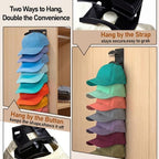 2 Pack Hat Organizer for Baseball Caps Hold Up to 20 Hats - Image 3