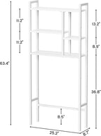 Asgolion Over-The-Toilet Storage Rack, 3-Tier Bathroom Shelves Over Toilet - Image 2