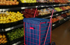Handy Laundry Shopping Cart Liner, 18" X 15" X 24", Square Bottom, Fits Standard Shopping Cart, Cover and Adjustable Straps for Easy Secure Attachment, Made from Waterproof Material (Navy Blue) - Image 6