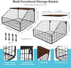 MSJGA Laundry Room Shelves, Wall Mounted Storage Basket, 11.8" Wx12 Dx8.5 H - Image 3