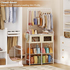 Transparent Purse Organizer for Closet, Handbag Storage Rack with Drawers - Image 4