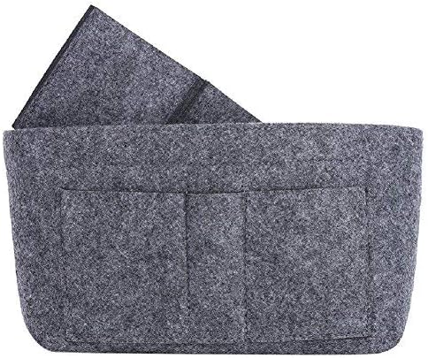 ZTUJO Purse Organizer Insert, Felt Bag Organizer For Handbag Purse Organizer,13 Colors, 6 Size (Slender Large, Grey) - Image 4