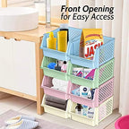 Skywin Stackable Storage Bins Open Front for Pantry Storage, 4 Pack - Multi - Image 4