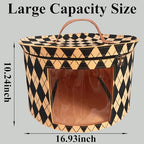 Hat Boxes for Women Storage16.93 D*10.24" H Mens Caps Case Closet Organizer - Image 2