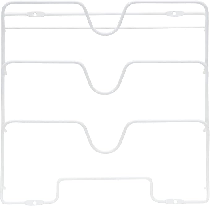 Household Essentials White Steel Door Mount Lid Rack - Image 6