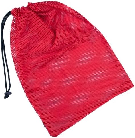 Golberg Mesh Bag - 12 x 18 Inches – Use for Laundry, Beach Days, & Even Camping (Deep Red) by Golberg