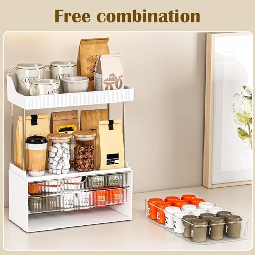 caktraie 2 Sets 5 Tier Acrylic Makeup & Bathroom Vanity Organizer - Image 4