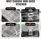 TOPNEW 20 Pack Shoe Slots Organizer Shoe Stacker Space Saver 50% (Clear) - Image 5