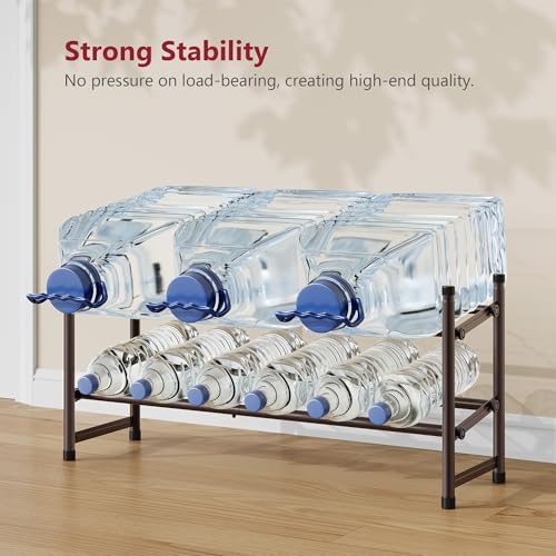 Tajsoon Expandable Shoe Rack for Closet 2 Tier, 28“-41“Stackable, Bronze - Image 6