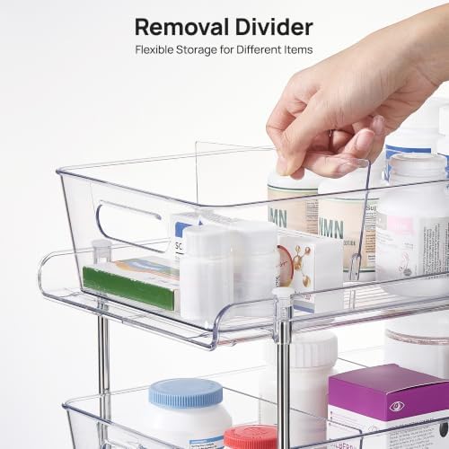 Vtopmart 2 Pack Larger Pull Out Bathroom Under Sink Organizer (M-Standard) - Image 4