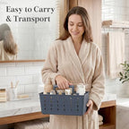 Lifewit Portable Shower Caddy, Plastic Basket Organizer, 2 Pack, Pink - Image 4